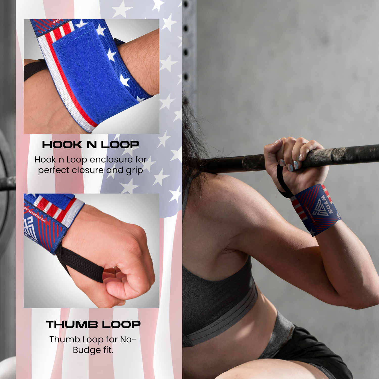 Weight Lifting Wrist Wraps (USA) - WYOX