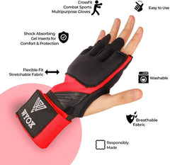 Red Quick Gel Boxing Hand Wraps - Wyox Sports