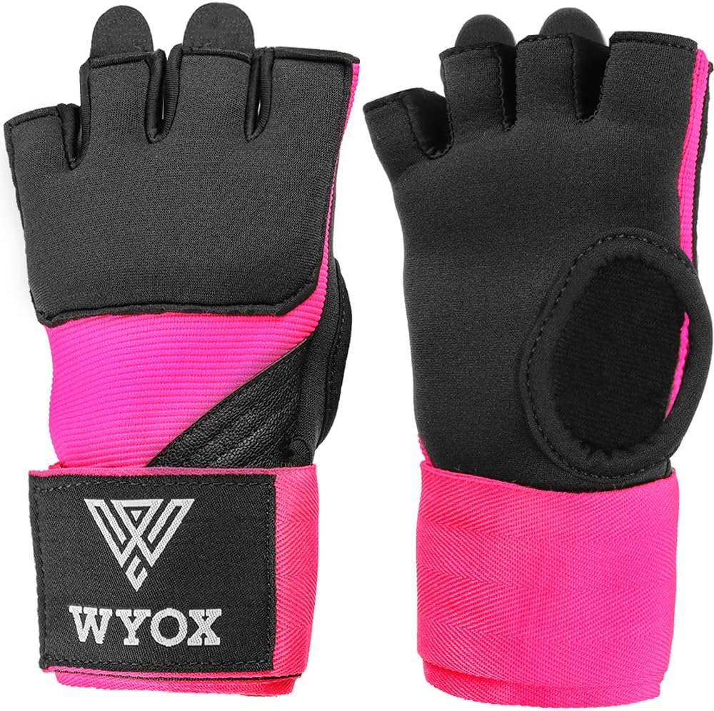 Pink Quick Gel Boxing Hand Wraps - Neoprene