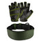 Army Green Gym Belt + Gym Gloves Bundle