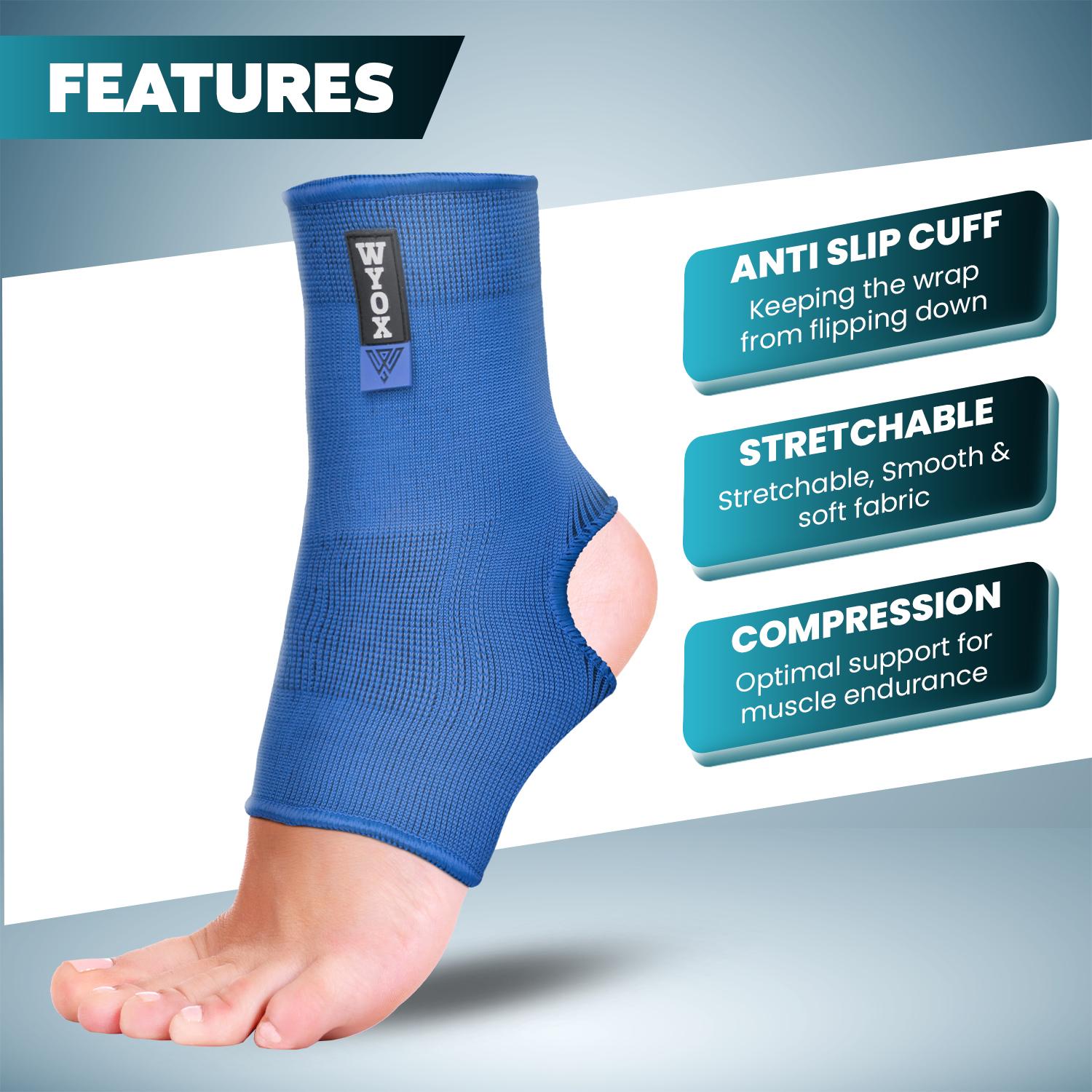 Compression Ankle Sleeve Features