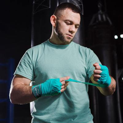 Boxing Hand Wraps - Aqua