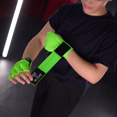 Green Fluorescent Gel Hosiery Inner Gloves