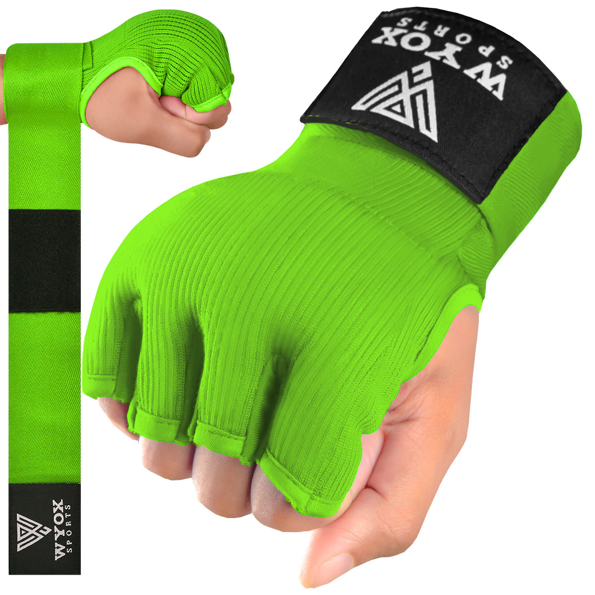 Green Fluorescent Gel Hosiery Inner Gloves