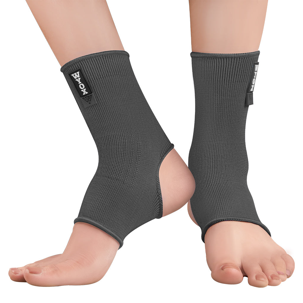 Grey Compression Ankle Sleeve