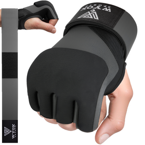 Grey Quick Gel Boxing Hand Wraps - Neoprene