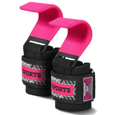 Pink Weight Lifting Metal Hooks