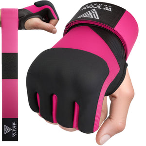 Pink Quick Gel Boxing Hand Wraps