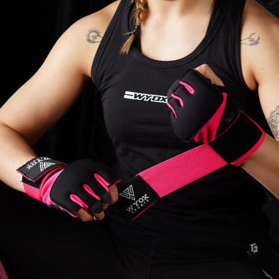 Quick Pink Hand wraps Neoprene