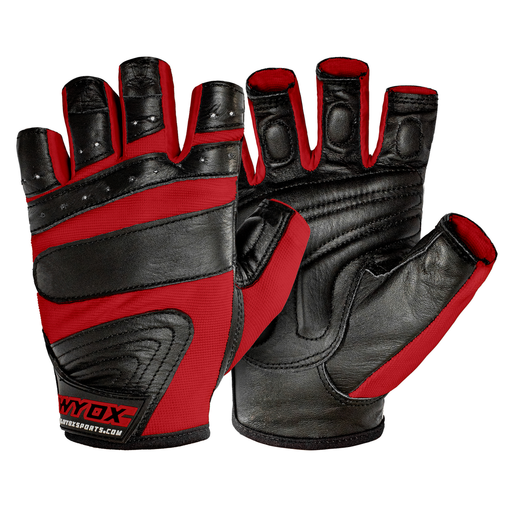 Red workout gloves online