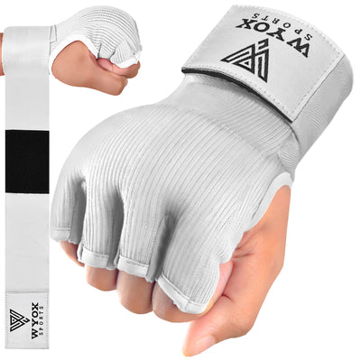 White Gel Hosiery Boxing Hand Wraps