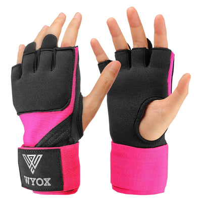 Pink Quick Gel Boxing Hand Wraps - Neoprene