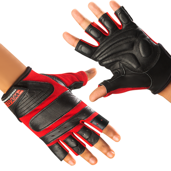 red workout gloves 