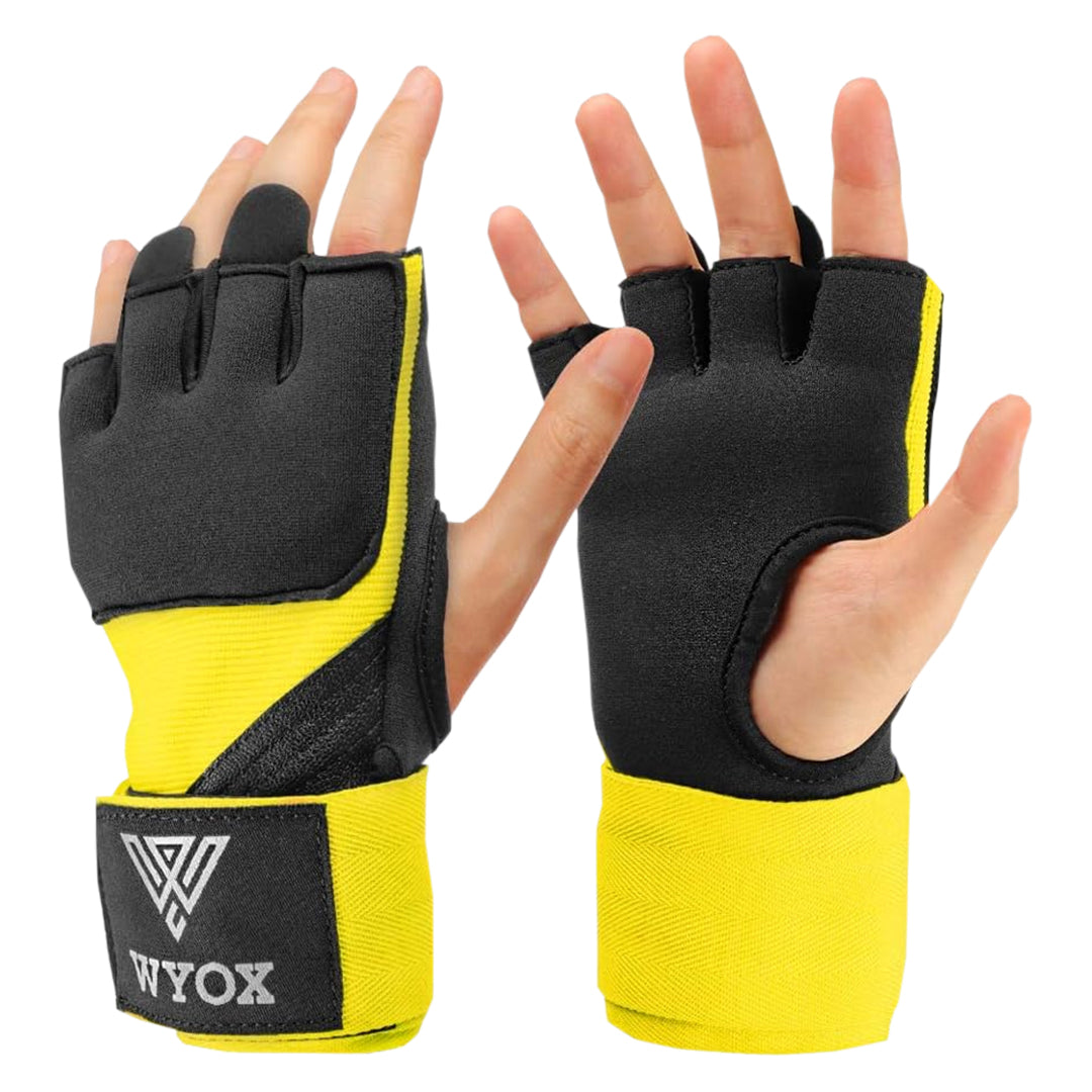 Yellow Quick Gel Boxing Hand Wraps